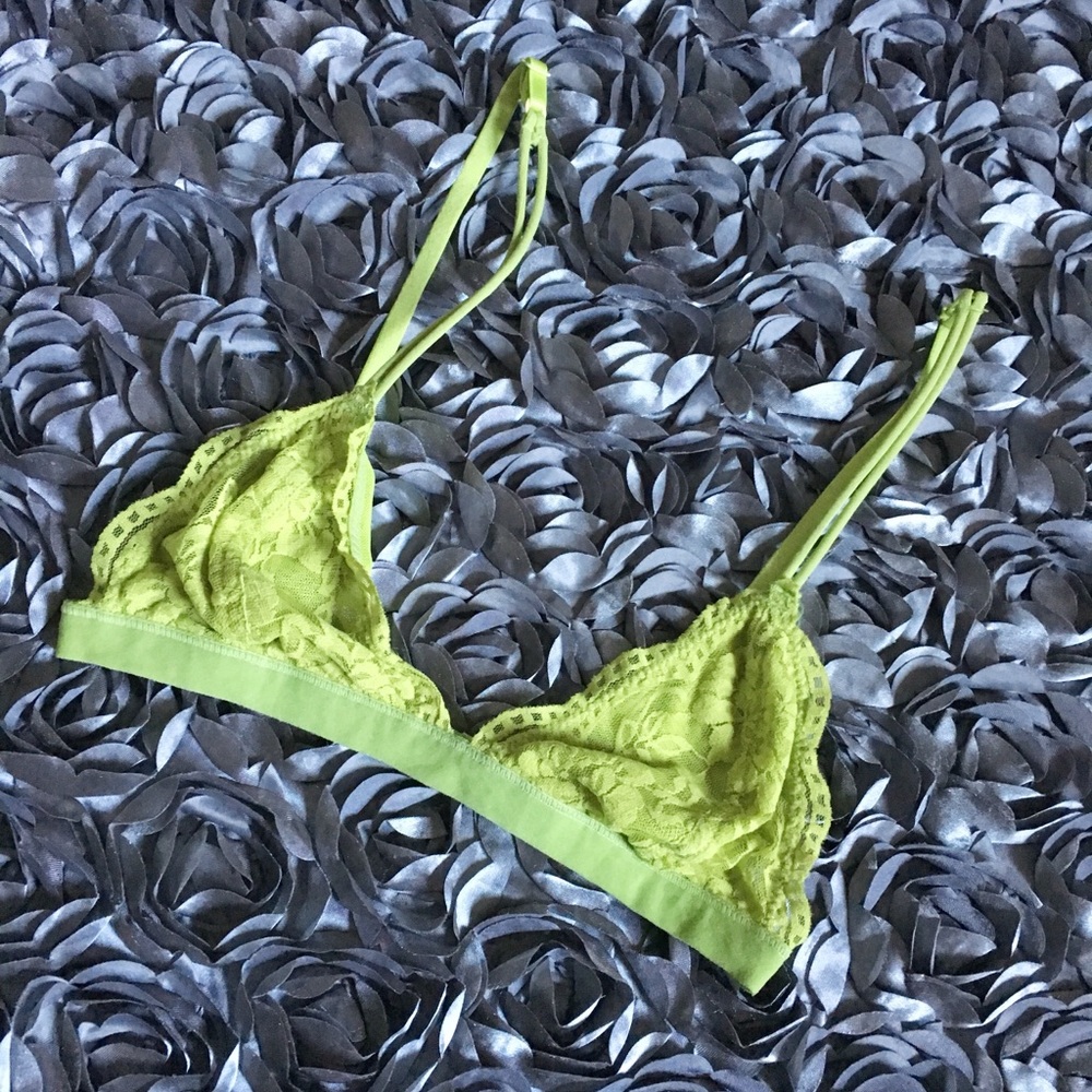Electric green Lacey bralette
